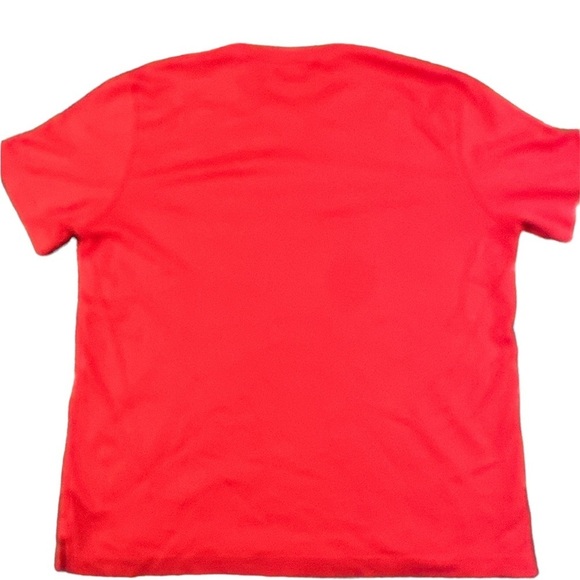 Apple Women’s‎ Stretch T Shirt with Embroidered Apple. Red in Large. - Picture 2 of 3